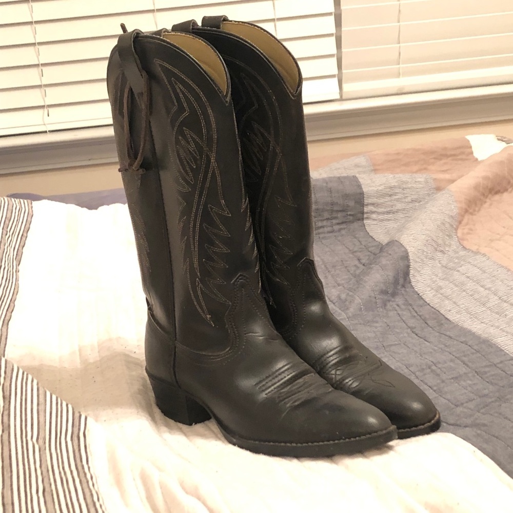 Vintage MADE IN USA Bronco Western Boots